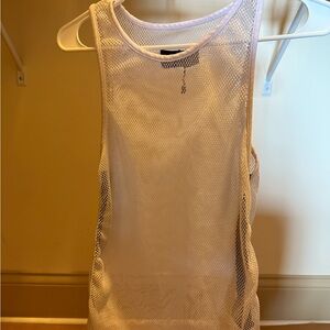 Heroine Sport Women’s White Mesh Sleeveless Top